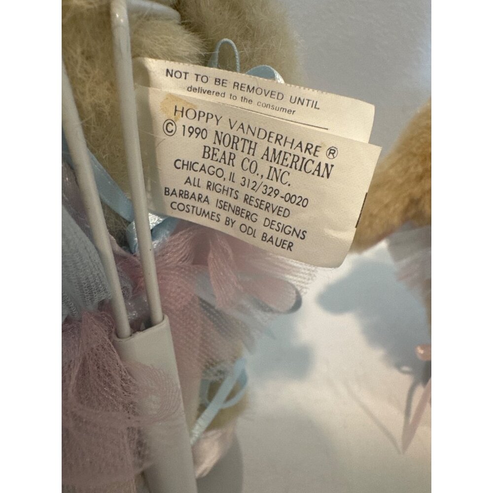 Vtg Muffy Vanderbear 1982 & Hoppy Vanderhare 1990 Ballerina Plush Paw de Deux 8" - Picture 5 of 10